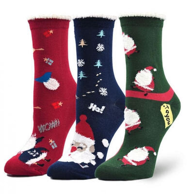 

Ladies Womens Novelty Christmas Socks Xmas Winter Gift Cotton Rich 3-6 Pairs UK