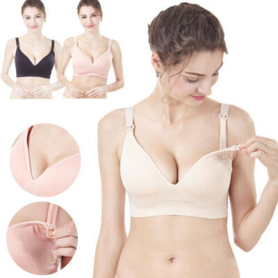 

Women Maternity Nursing Bra Pregnant Breastfeeding Bra Wire Free Underwear NEW