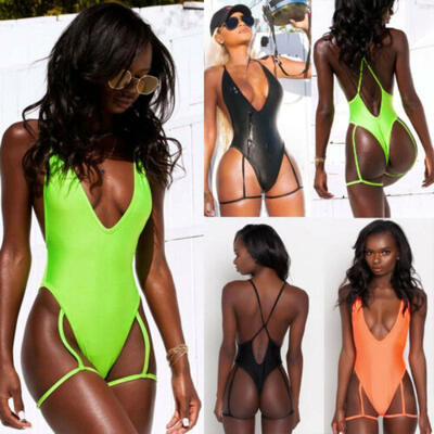 

Women One Piece Push Up Bikini Bandage Monokini Swimsuit Swimwear Bathing Suit