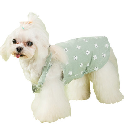 

Pet Dog Clothes Sleeveless Sling Dog Dress for Small Dogs Clothing Spring Summer Dress Skirt Pet Vest Chihuahua Yorkie