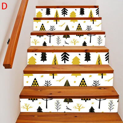 

Tailored 2019 New Furniture Decoration Stair Stickers Christmas Stair Stickers