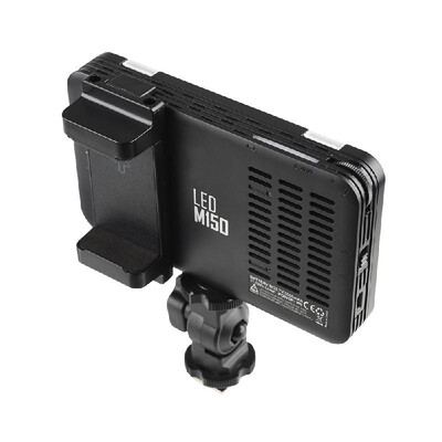 

Godox LEDM150 Mini LED Video Light 5600K Dimmable Photography Fill-in Light CRI 95 with Adjustable Phone Mounting Bracket for DSL