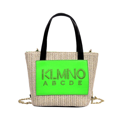 

Tailored Woman Bag 2019 New Fashion Straw Bag Literary Student Shoulder Bag Messenger Bag