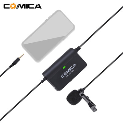 

CoMica CVM-SIGLAV V05 Multifunctional Flexible Single Lavalier Microphone with Stepless Gain Control Real-time Audio Monitoring F