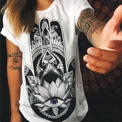

Women Loose Short Sleeve Cotton Casual Blouse Shirt Tops Fashion Summer T-shirt