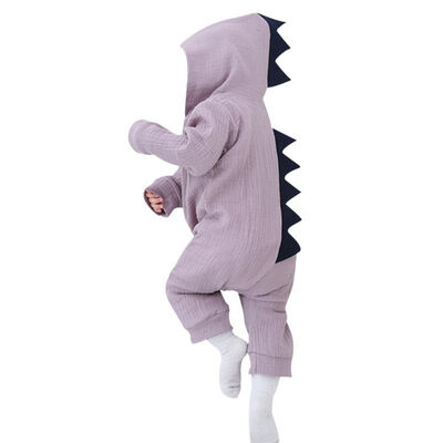 

WEIXINBUY Halloween Infant Baby High Quality Soft Cotton Cute Dinosaur Long Sleeve Rompers Kids Clothes 0-2Y