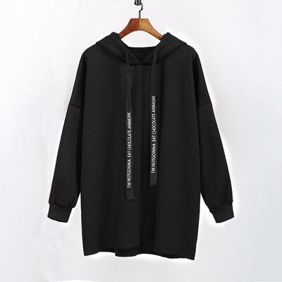 

Women Plus Size Hoodie Drawstring Letter Print Long Sleeve Fleece Warm Winter Oversized Casual Sweatshirt