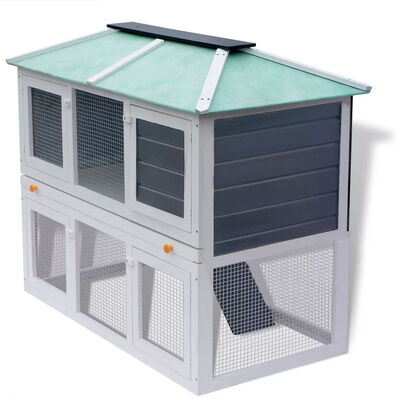 

Animal Rabbit Cage Double Floor Wood
