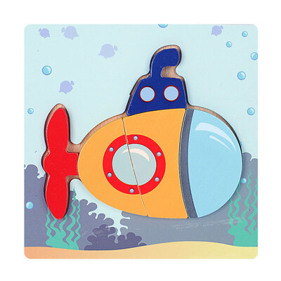 

Tailored Development Baby Toys 3D Wooden Puzzle Cartoon Learning Educational Kids Toy