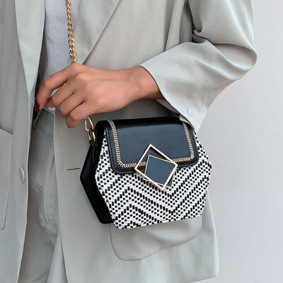 

Senior sense handbag new 2019 fashion foreign gas chain shoulder bag summer small fresh wild ins Messenger bag