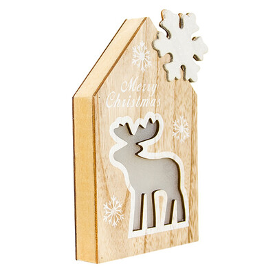 

Siaonvr Wooden Santa ClausSnowman Lamp Ornament Home Christmas Party Table Decor