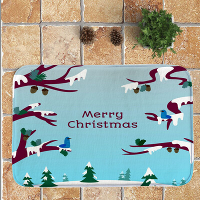 

〖Follure〗Christmas Festival Entrance Door Bathroom Mat Indoor Bath Decor