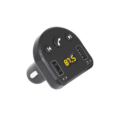 

Car Charger Dual USB with FM Transmitter Bluetooth Hands-free FM Modulator Car Phone Charger