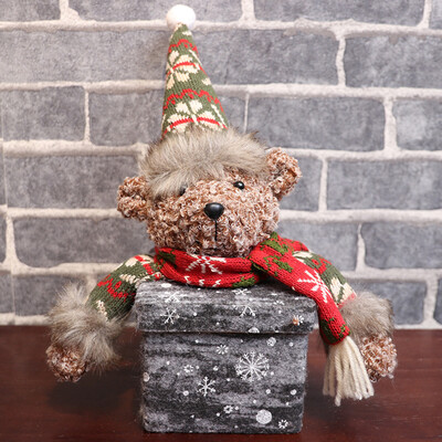

Toponeto Merry Christmas Children Santa Claus Snowman Elk Candy Packaging Candy Box