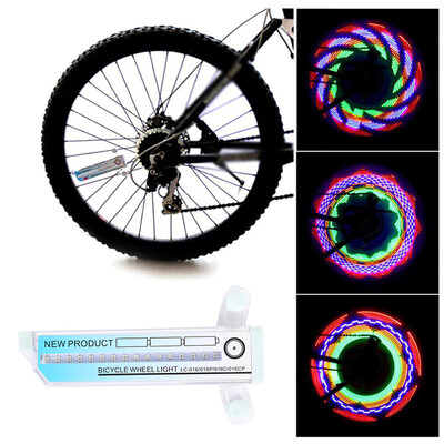 

1Pcs 32 Patterns Bicycle Wheel Light Colorful LED Tire Spoke Signal for Bike Safety