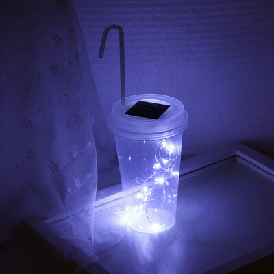 

Gobestart Solar Powered 15 LED String Light Fairy Lid Bottle Cap Lamps Decor