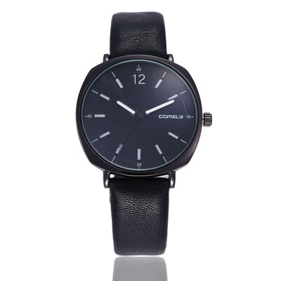 

Korean version of the square head fashion ladies belt watch simple engraved