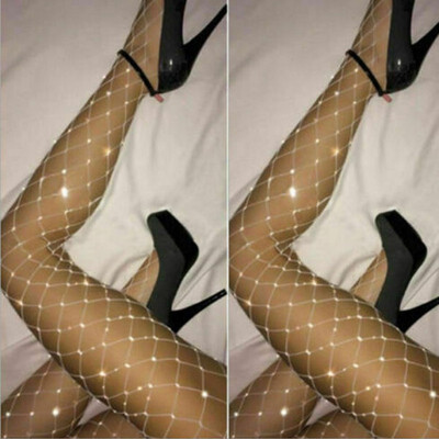 

Sexy Womens Bling Crystal Rhinestone Fishnet Pantyhose Tights Stockings Fashion