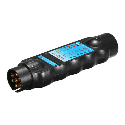 

7 Pin Towing Trailer Light Tester Horsebox Caravan Car Truck Vehicle Light Electric Diagnostic Wiring Circuit Tester Socket