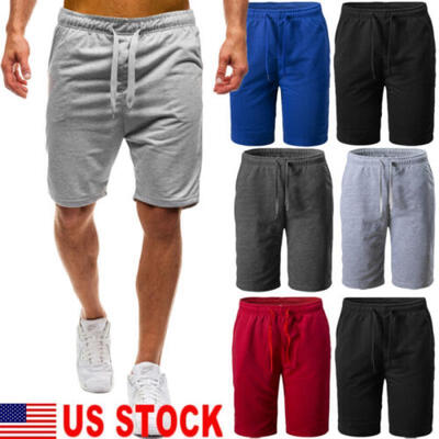 

Summer Mens Casual Comfy Shorts Baggy Gym Sport Jogger Sweat Shorts Pants US