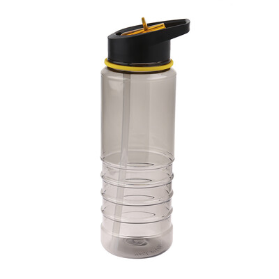 

4 Colors Creative Simple Plastic Cup Portable Adult Kids With Straw Outdoor Sports Water Bottle 800Ml