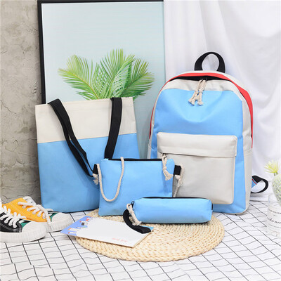 

Womens Fashion Backpack Patchwork Composite Bag Casual Bag Shoulder Bag