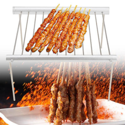 

Portable Compact Camping Grill Stainless Steel Folding BBQ Tube Outdoor Backpackers Camping GrillPortable Camping Grill