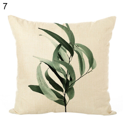 

45x45cm Plants Pattern Pillow Case Cushion Cover Home Cafe Sofa Bed Car Decor
