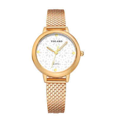 

Business Ladies WristWatch Stainless Steel Souvenir Beautiful Womens quartz Simple Fashionable Temperament clock women 2018 D