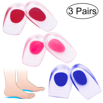 

1 Pair Gel Heel Cups Plantar Fasciitis Inserts Pads for Heel Pain Bone Spur & Achilles Pain