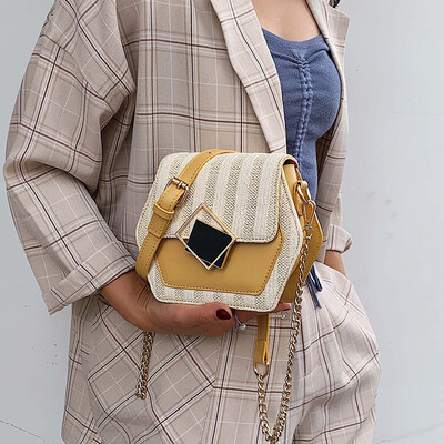 

Net red packet wild ins foreign women handbag 2019 new wave fashion chain bag summer small fresh messenger bag