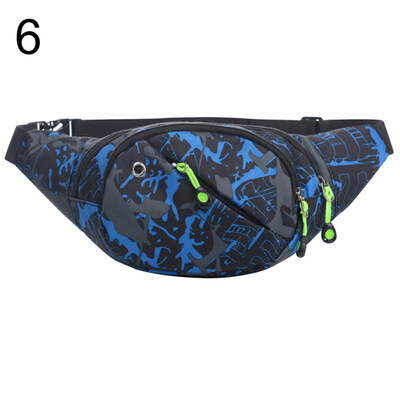 

Sports Women Crossbody Chest Bag Zipper Waist Fanny Pack with Earphone Hole