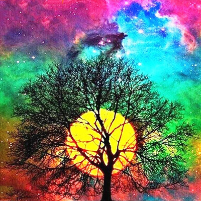 

Diamond Painting Cross Stitch Tree Diamond Mosaic Landscape Diamond Embroidery Full Square&Round Picture Rhinestone Decor