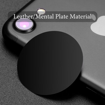 

Mzxtby Automatic Strong Adsorption Metal Plate with Magnetic Disk Phone Holder Stand Accessory in Car For iPhone xiaomi Huawei MI