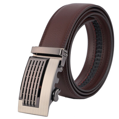 

top quality brown belt Cowskin be luxury mens genuine leather belts men automatic alloy buckle better gifts business choice