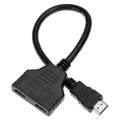 

HDMI HD 1 in 2 Adapter Cable Conversion Cable Video Adapter for PC HD TV