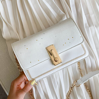 

Foreign temperament Korean version of Baitao Fashion Square Bag Single Shoulder Slant Chain