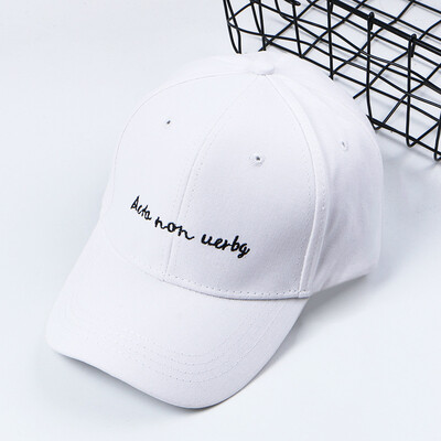 

Summer new hat male lady Korean version embroidered letter cap vacation out sun-desied baseball cap wholesale