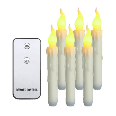 

Led Long Electronic Candles Creative Simulation Tears Remote Control Candlelight Wedding Religious Candles