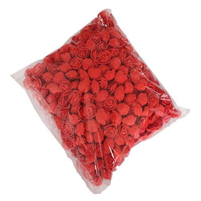 

500Pcs PE Foam Rose Head Artificial Flower for DIY Bear Doll Wedding House Decor