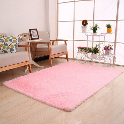 

Gobestart Fluffy Rugs Anti-Skid Shaggy Area Rug Dining Home Carpet Floor Mat Army Green