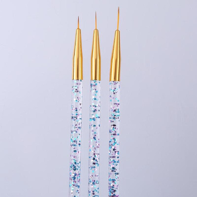

3pcs Nail Art Pen Drawing Pen UV Gel Brush Decoration Manicure Tools Set