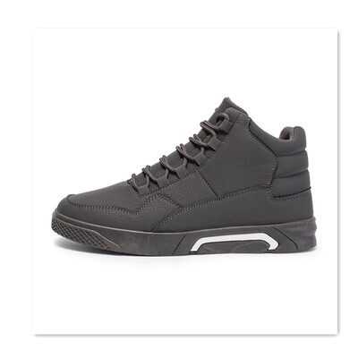 

2018 new Korean version of the trend of youth sports shoes autumn Gaobang mens shoes solid color shoes hip hop men
