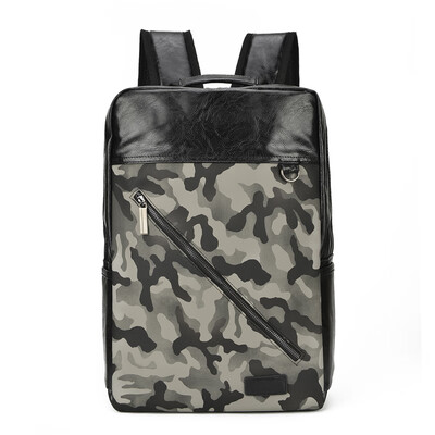 

Ai Guai Mens Backpack Backpack Male College Student Bag Male Leisure Fashion Travel Bag Camo Computer Bag