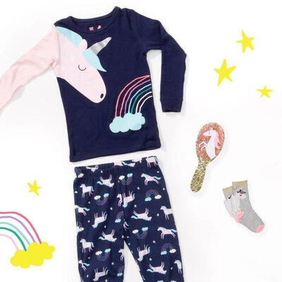 

Newborn Toddler Kids Baby Girls Unicorn Tops T-shirt Long Pants Outfits Set Clothes