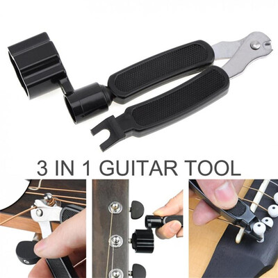 

〖Follure〗Guitar Winder String Winder&Cutter Includes Bridge Pin Puller Peg Winder