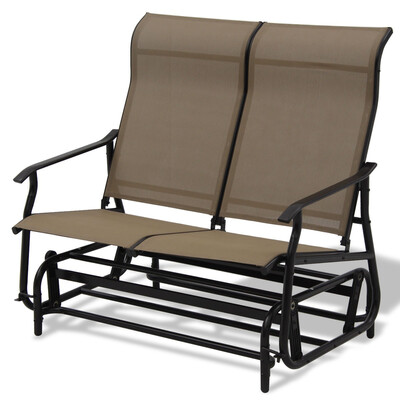 

Double Patio Glider Rocking Armchair-Beige