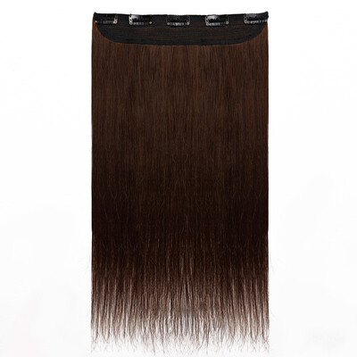 

100 Remy Human 34 Full Head 1 Piece 5 Clips Clip in Remy Human Hair Extensions Silky Straight