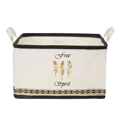 

Folding Canvas Square Laundry Basket Toys Clothes Storage Organizer Bucket