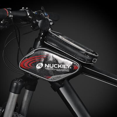 

Cycling Bicycle Top Frame Front Pannier Saddle Tube Bag Double Pouch Holder  XL